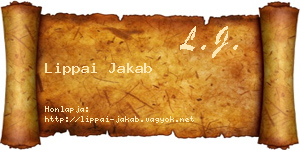 Lippai Jakab névjegykártya